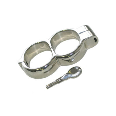 Stainless steel Irish 8 handcuffs with Hamburg 8 locks mirror polished vintage style restraint