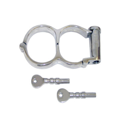 Stainless steel Irish 8 rigid handcuffs with single cylinder lock vintage police style restraint