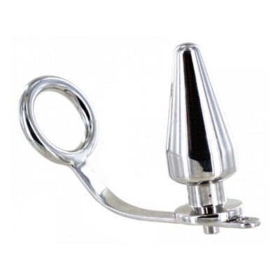 Ass Spark Desire stainless steel trailer hitch cock ring with adjustable butt plug