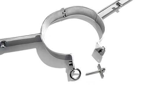 Stainless steel neck wrist spreader pillory yoke with Allen key lock
