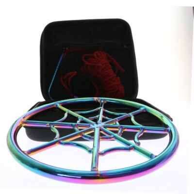 Rainbow stainless steel Shibari Japanese suspension ring Spiderman design